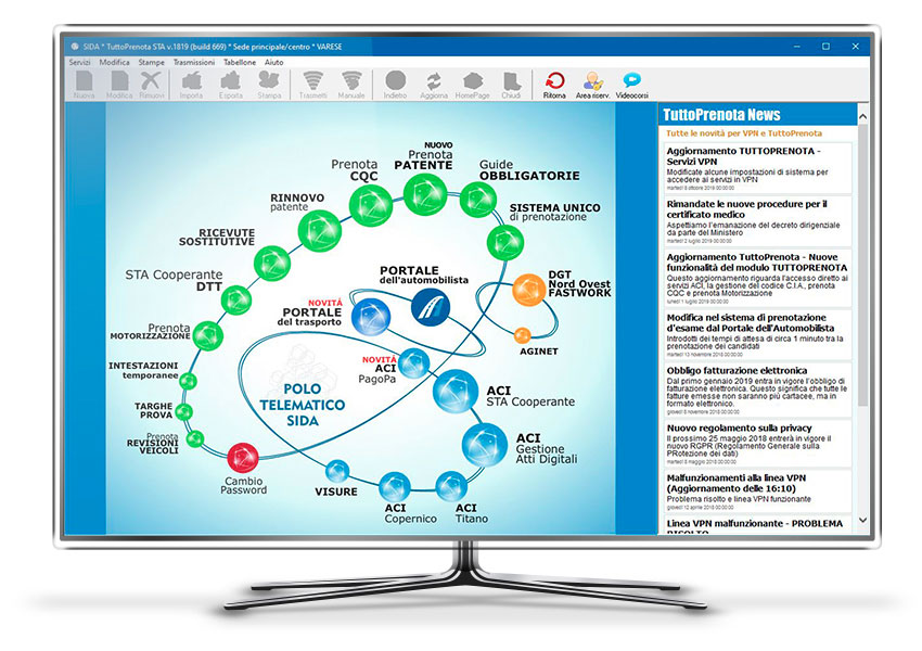 Home page TuttoPrenota con feed RSS